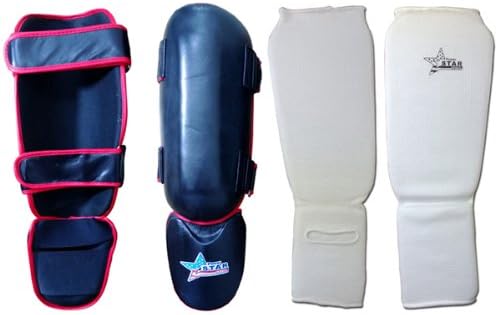 MMA Traditional Shin-Instep Set Guards Kickboxing Leg Protector Guards Kick Boxing