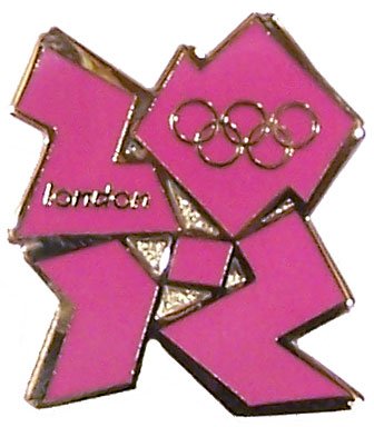 London 2012 Olympics Logo Pin - Pink