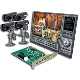 Lorex 4-Port PCI Card DVR with 4 Day/Night Indoor Outdoor Color Cameras - QLR0444