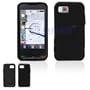 Black Solid Silicone Skin Cover Case Cell Phone Protector for Samsung Eternity A867