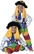 CHILD or TODDLER Colorful Clown Yarn Baby Costume (1 costume, Hair shorter than shown)