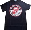 ROLLING STONES - Circle Tongue - Black T-shirt