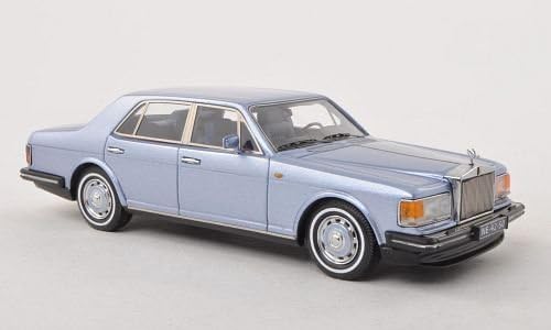 Rolls Royce silver spirit, met.-light-blue, LHD , 1980, Model Car, Ready-made, Neo 1:43