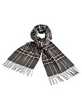 Echarpe a carreaux tartan grise