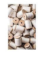 Huella deco Alfombra Bañada en Vinilo (Blanco/Beige)