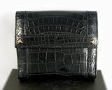 Gucci - Gucci Wallets (Black) Crocodile Leather Short Wallet
