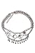 Hematite Circle Rhinestone Statement Necklace