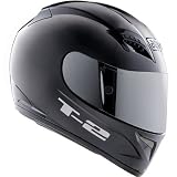 AGV T-2 Motorcycle Helmet Solid Black 3X AGV SPA – ITALY 0351O4A0002012