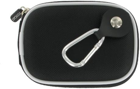 rooCASE Nylon Hard Shell (Black) Carrying Case with Memory Foam for Kodak EasyShare C195 Digital Camera