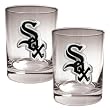 Chicago White Sox 2pc Rocks Glass Set - Primary Logo MLB Baseball
