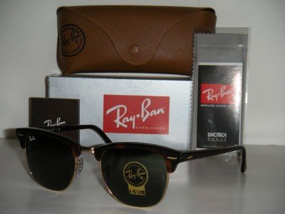 RAY BAN CLUBMASTER 3016 RB3016 W0366 TORTOISE 51MM