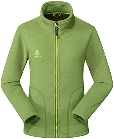 DZRDA Womens Outdoor Fleece Warm Cardigan Jacket Outwear Coat Green M