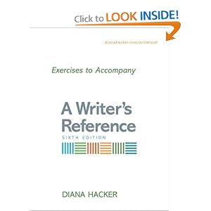 Exercises to Accompany A Writer's Reference