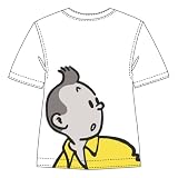 TINTIN PORTRAIT T-SHIRT FROM THE ADVENTURES OF TINTIN 8A/ WHITE