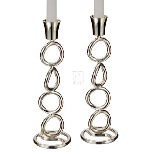 Godinger Pair of Candlesticks 11-1/2-Inch