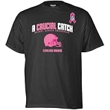 Reebok Cleveland Browns Breast Cancer Awareness The Crucial Catch T-Shirt Large