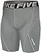 JustOneStyle New Take Five Base Layer Mens Compression Skin Tights 033 Gray Sports Shorts