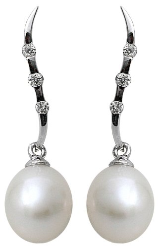 Kimura Pearls Damen Ohrringe 9 Karat (375) Wei&szlig;gold EN0020-302 Preisvergleich