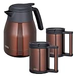 THERMOS 2009福袋 【ステンレスポット 1.0L THS-1000 CBW・真空断熱マグ 0.28L JCP-280C CBW×2個】