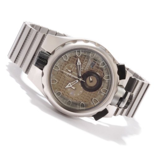 Invicta Mens Coalition Force Sniper Swiss Grey Dial Chronograph Titanium Watch 0677