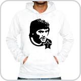 Hoodie George Best ::: Colour: skyblue or white ::: Sizes: M-XL (football)
