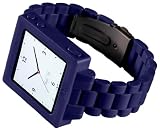 HEX HX1015-PURP Icon Plastic Link Watch Band for iPod Nano 6G (Purple)