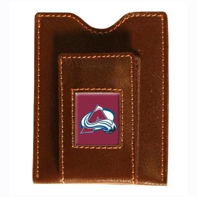 Buy COLORADO AVALANCHE BROWN MAGNETIC WALLET MONEY CLIP by SPORTS ROADHOUSE