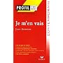 Je m'en vais de Jean Echenoz