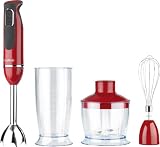 Breville VHB070 3-in-1 600 W Red Hand Blender Set