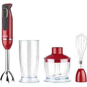 Breville VHB070 3-in-1 600 W Red Hand Blender Set