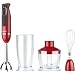 Breville VHB070 3-in-1 600 W Red Hand Blender Set