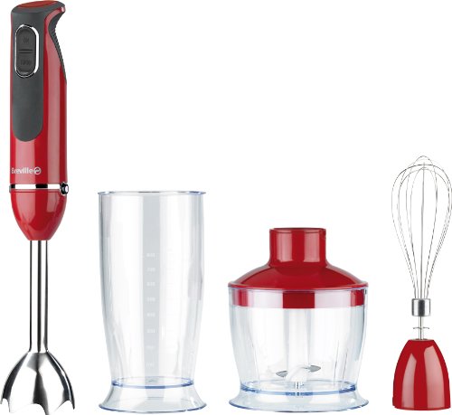 Breville VHB070 3-in-1 600 W Red Hand Blender Set