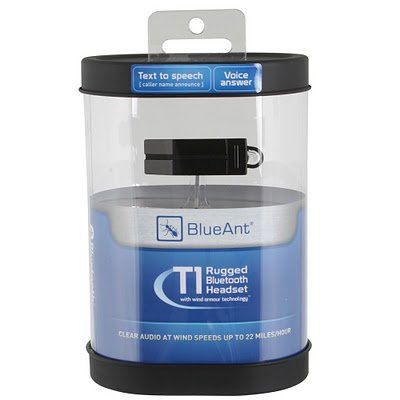 BlueAnt Rugged Bluetooth Headset - Retail Packaging - Black