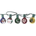 Hand Painted Christmas Bulb Lights