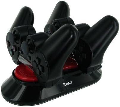Dual Charging Station Compatible with Sony PS3 Controllers and PS3 Move- Black 2 in 1