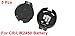 uxcell 5 Pcs CR/LIR2450 Coin Button Battery Holder Socket Black
