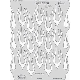 Artool - Flame-O-Rama Airbrush Templates by Craig Fraser - Flame-Dango