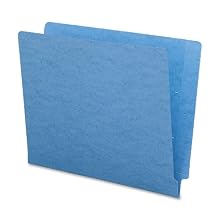 Smead End Tab Folder, Letter, Straight, 11 Point, Blue, 100 per Box (25010)