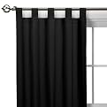 Casual Home Tab-Top Window Panel Pair - Black