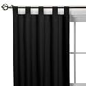 Casual Home Window Pair Black Tab Top 84X84