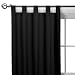 Casual Home Tab-Top Window Panel Pair - Black