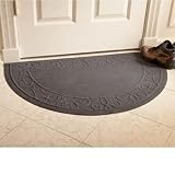 Scroll II Microfiber Half-Round, CHARCOAL