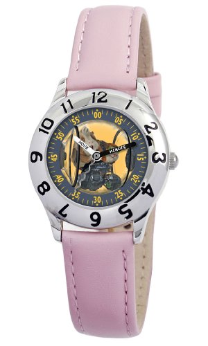 Disney Kids' D861S401 G-Force Agent Darwin and Hurley Time Teacher Pink Leather Watch