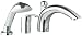Grohe 32 644 001 Eurosmart Roman Tub Faucet with Personal Hand Shower, StarLight Chrome