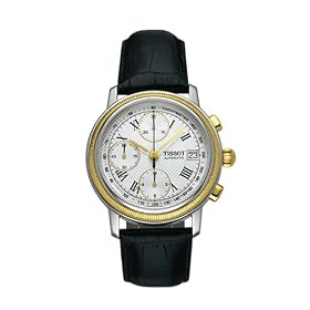Click here to buy Tissot Watches- Tissot Brigeport Gold Automatic Chronograph with 18k Solid Gold Bezel Mens Watch .
