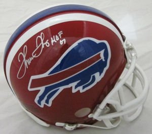 Thurman Thomas Autographed/Hand Signed Buffalo Bills Mini Helmet with HOF 07 Inscription