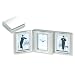 Silver-plated Tri-fold Alarm Clock Frame