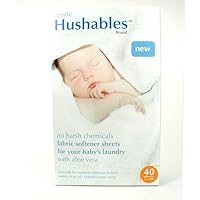 Hushables Baby Fabric Softener Sheets - 40 Sheets