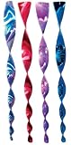 Twister Wind Spiral Spinner - Assorted Colors Red, Blue, Purple and Metalic Blue 20"