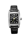 Rotary Editions 201B Unisex Rectangular Stainless Steel Leather Strap Watch
